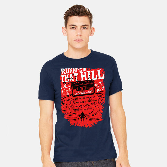 Running Up That Hill-mens heavyweight tee-rocketman_art