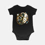 Kitten Moon Stars-baby basic onesie-Vallina84