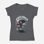 Eddie Vs The World-womens v-neck tee-paulagarcia