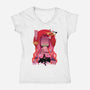 Kamado Nezuko-womens v-neck tee-sacca
