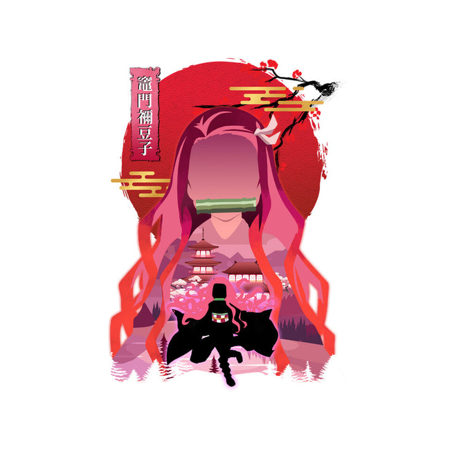Kamado Nezuko-womens fitted tee-sacca