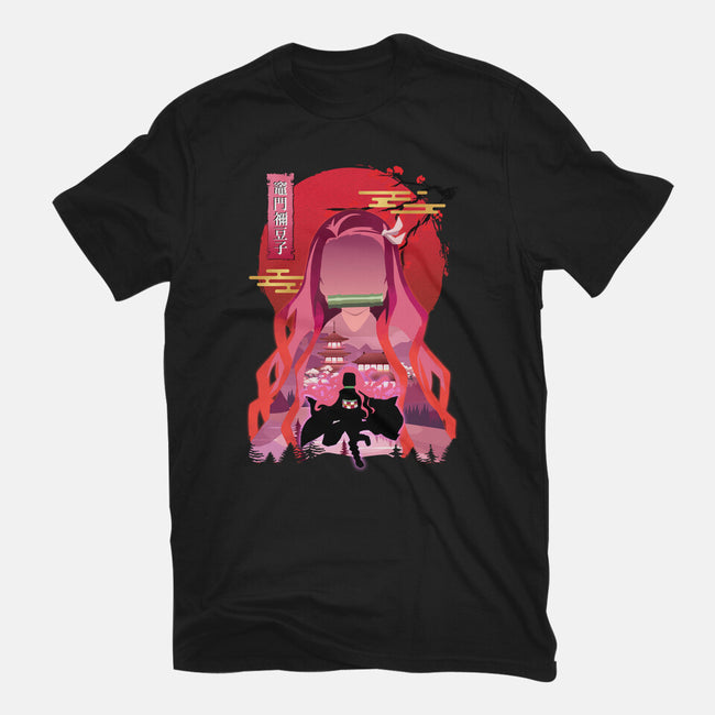 Kamado Nezuko-mens premium tee-sacca