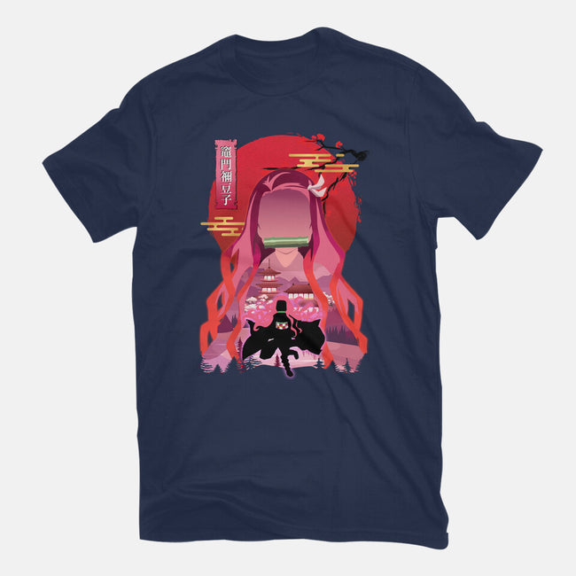Kamado Nezuko-womens fitted tee-sacca