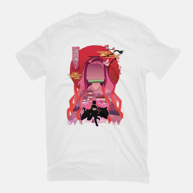 Kamado Nezuko-womens fitted tee-sacca