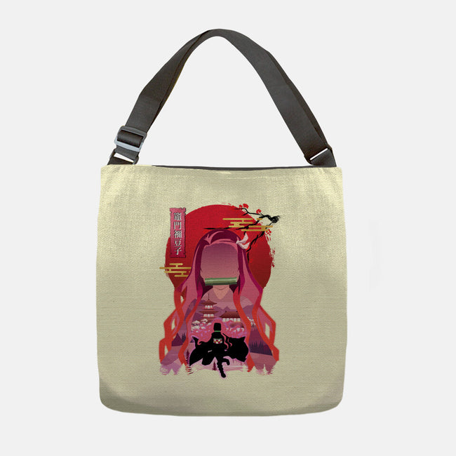 Kamado Nezuko-none adjustable tote bag-sacca
