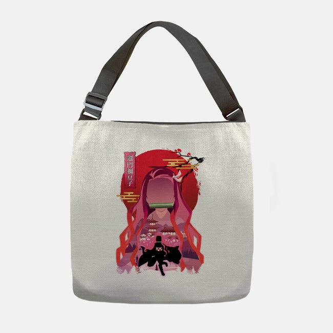 Kamado Nezuko-none adjustable tote bag-sacca
