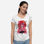 Kamado Nezuko-womens v-neck tee-sacca