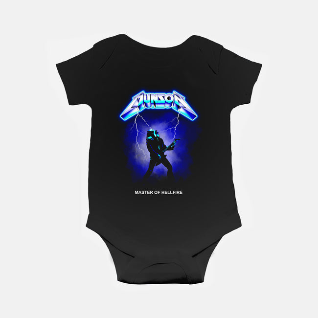 Master Of Hellfire-baby basic onesie-retrodivision