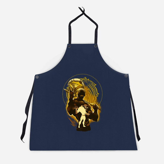 The Lion's Sin Of Pride-unisex kitchen apron-hypertwenty