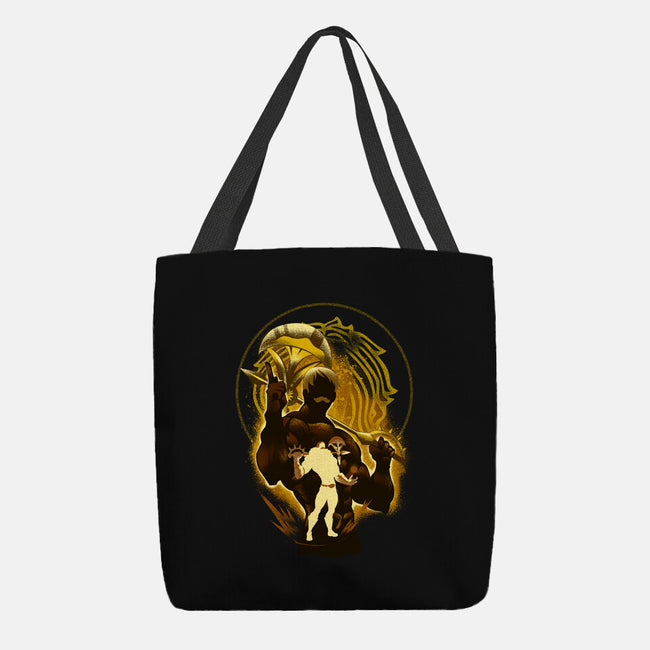 The Lion's Sin Of Pride-none basic tote bag-hypertwenty