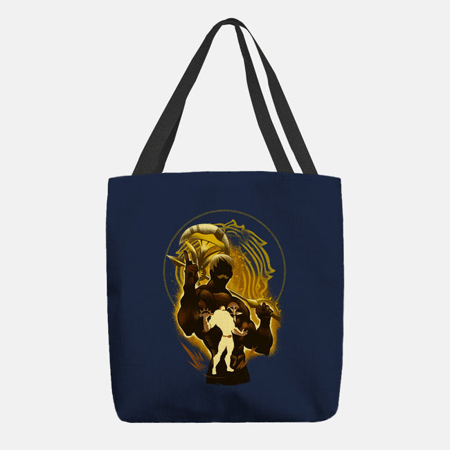 The Lion's Sin Of Pride-none basic tote bag-hypertwenty