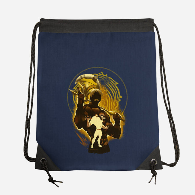 The Lion's Sin Of Pride-none drawstring bag-hypertwenty