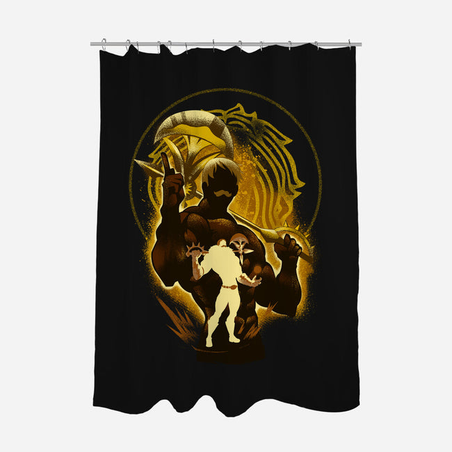 The Lion's Sin Of Pride-none polyester shower curtain-hypertwenty