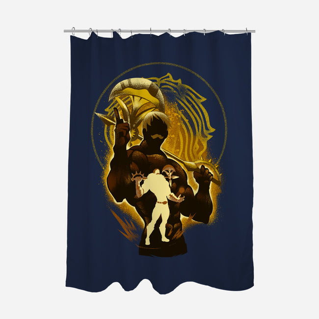 The Lion's Sin Of Pride-none polyester shower curtain-hypertwenty