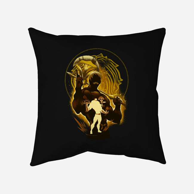 The Lion's Sin Of Pride-none removable cover throw pillow-hypertwenty