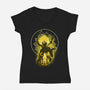 The Dragon's Sin Of Wrath-womens v-neck tee-hypertwenty