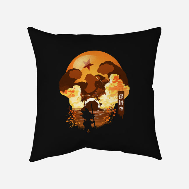 Monke Mode-none removable cover throw pillow-toyfu