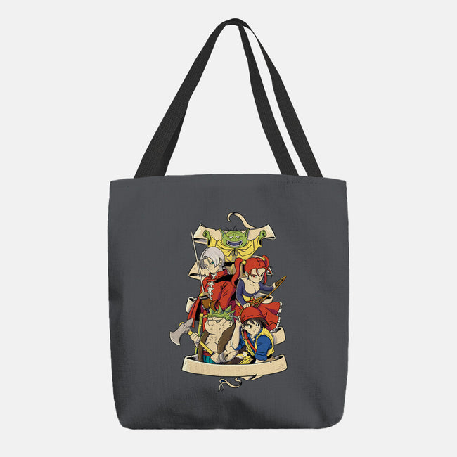 Quest For Dragons-none basic tote bag-Bellades