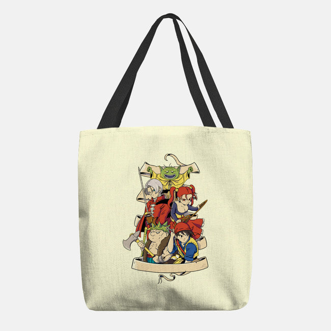 Quest For Dragons-none basic tote bag-Bellades