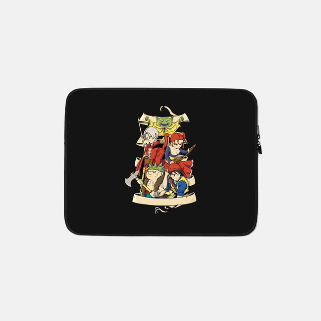 Quest For Dragons-none zippered laptop sleeve-Bellades
