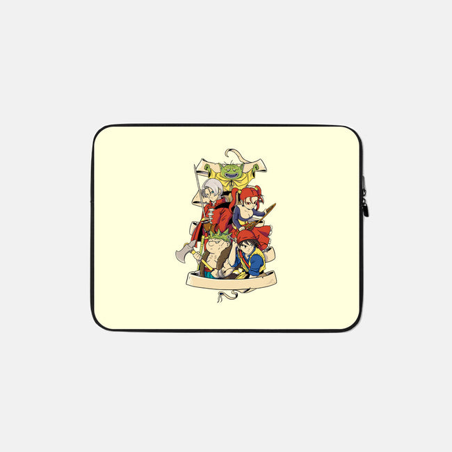 Quest For Dragons-none zippered laptop sleeve-Bellades