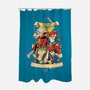 Quest For Dragons-none polyester shower curtain-Bellades