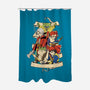Quest For Dragons-none polyester shower curtain-Bellades