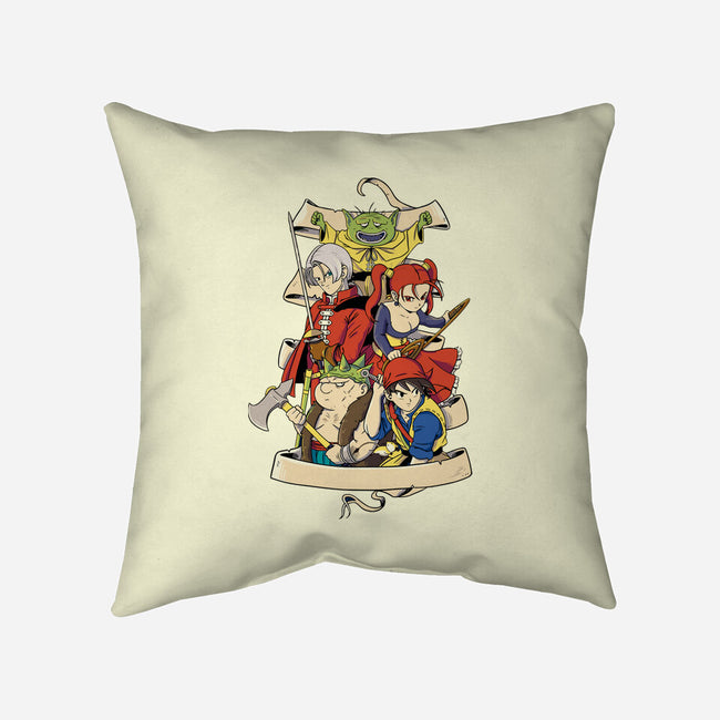 Quest For Dragons-none removable cover w insert throw pillow-Bellades
