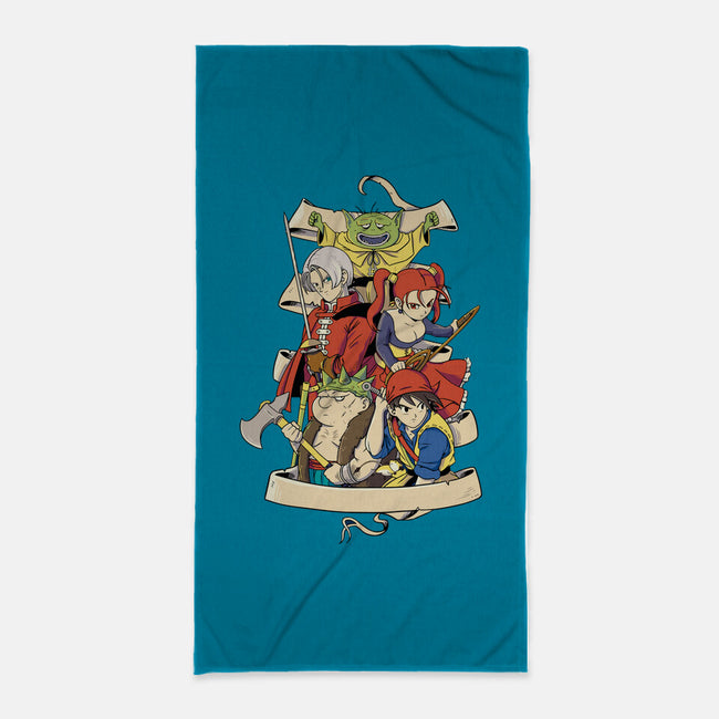 Quest For Dragons-none beach towel-Bellades