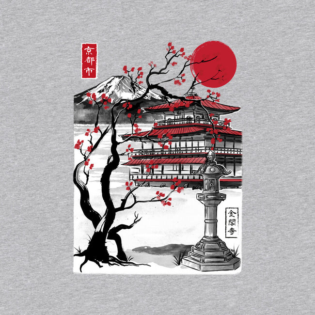 Temple Of The Golden Pavilion-womens off shoulder sweatshirt-DrMonekers