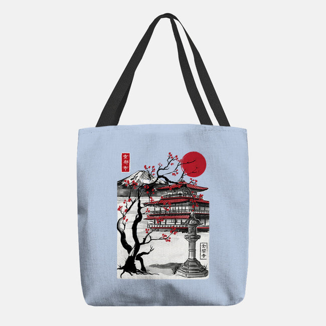Temple Of The Golden Pavilion-none basic tote bag-DrMonekers