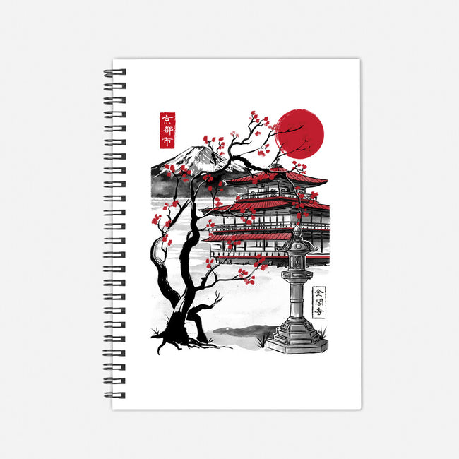 Temple Of The Golden Pavilion-none dot grid notebook-DrMonekers
