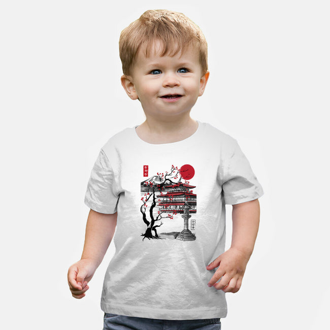 Temple Of The Golden Pavilion-baby basic tee-DrMonekers