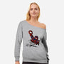 Peter And Miles-womens off shoulder sweatshirt-zascanauta