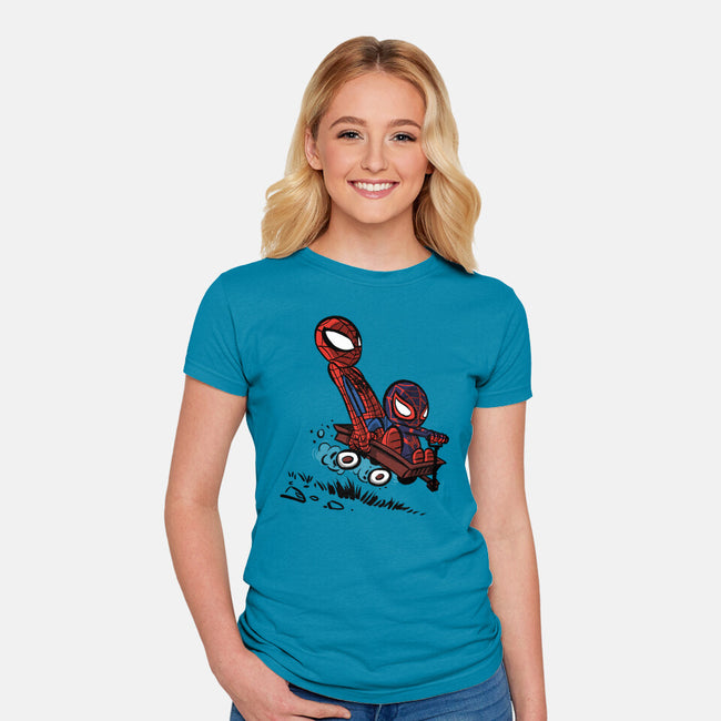 Peter And Miles-womens fitted tee-zascanauta