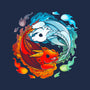 Yin Yang Fire Water Dragons-none beach towel-Vallina84
