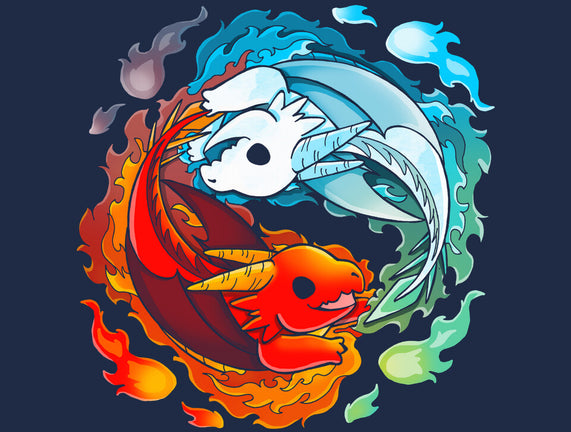 Yin Yang Fire Water Dragons