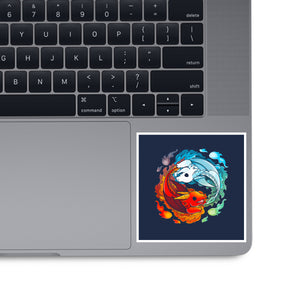 Yin Yang Fire Water Dragons