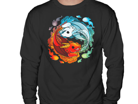 Yin Yang Fire Water Dragons