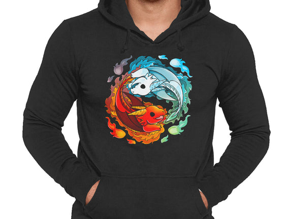Yin Yang Fire Water Dragons