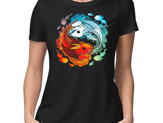 Yin Yang Fire Water Dragons