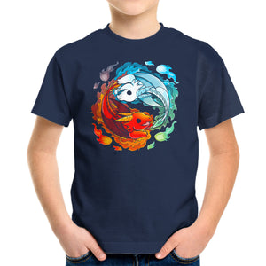 Yin Yang Fire Water Dragons