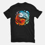 Yin Yang Fire Water Dragons-womens basic tee-Vallina84