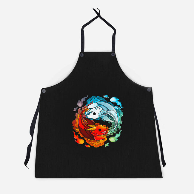 Yin Yang Fire Water Dragons-unisex kitchen apron-Vallina84