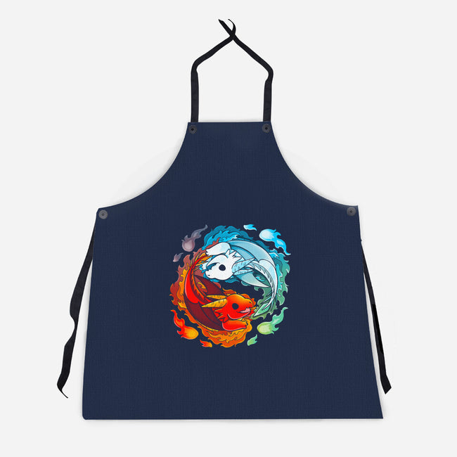 Yin Yang Fire Water Dragons-unisex kitchen apron-Vallina84