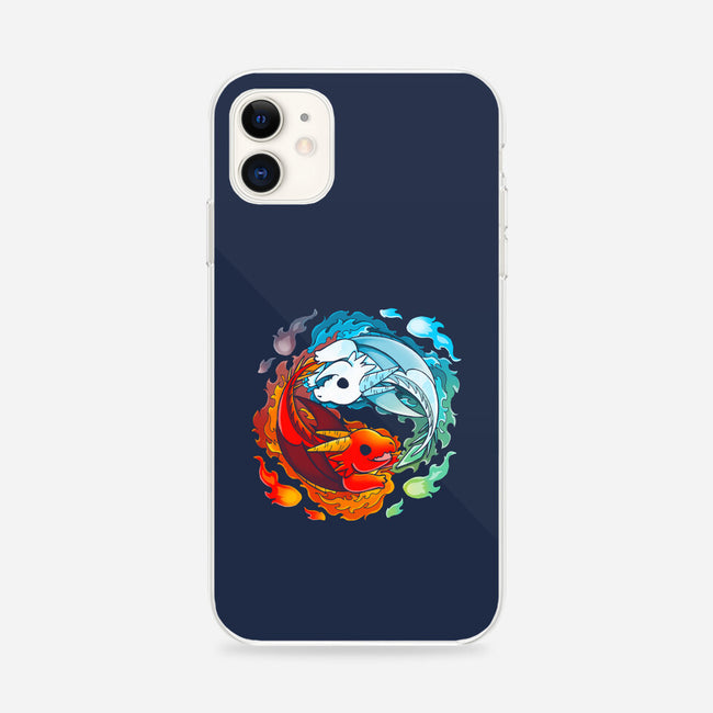 Yin Yang Fire Water Dragons-iphone snap phone case-Vallina84