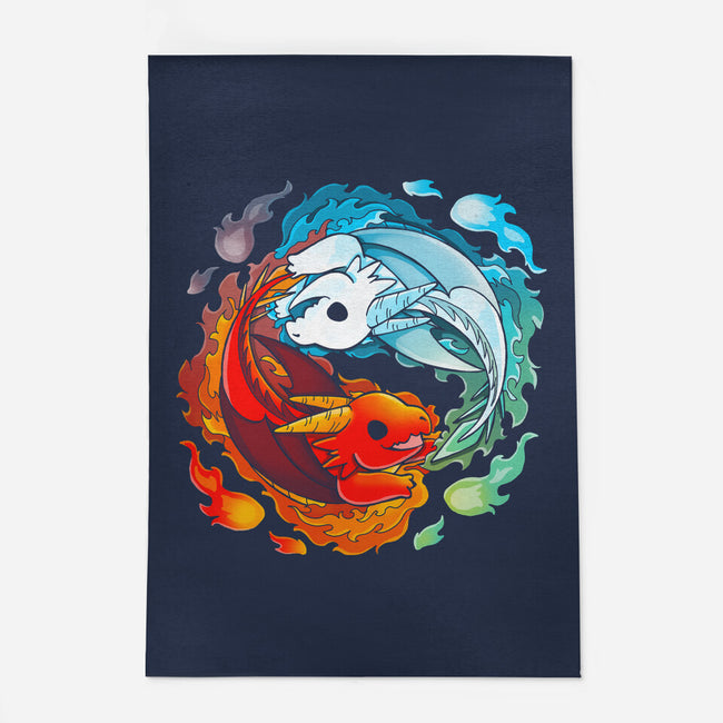 Yin Yang Fire Water Dragons-none outdoor rug-Vallina84