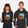 Yin Yang Fire Water Dragons-unisex pullover sweatshirt-Vallina84