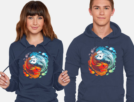 Yin Yang Fire Water Dragons