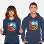 Yin Yang Fire Water Dragons-unisex pullover sweatshirt-Vallina84
